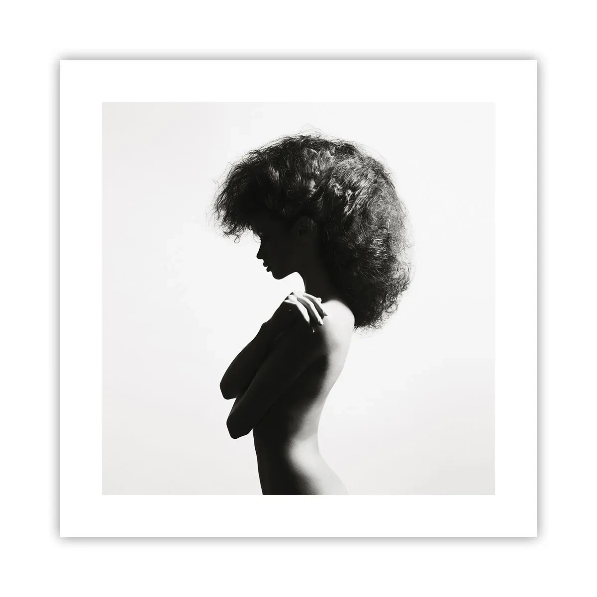 Affiche - Poster - Comme une fleur au bout d'une fine tige - 40x40 cm