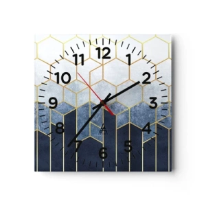 Horloge murale - Pendule murale - Composition en rythme syncopé - 30x30 cm