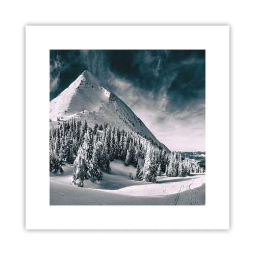 Affiche - Poster - Le pays de la neige et de la glace - 30x30 cm