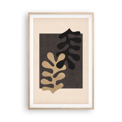 Affiche dans un chêne clair - Poster - Absence et complément - 61x91 cm