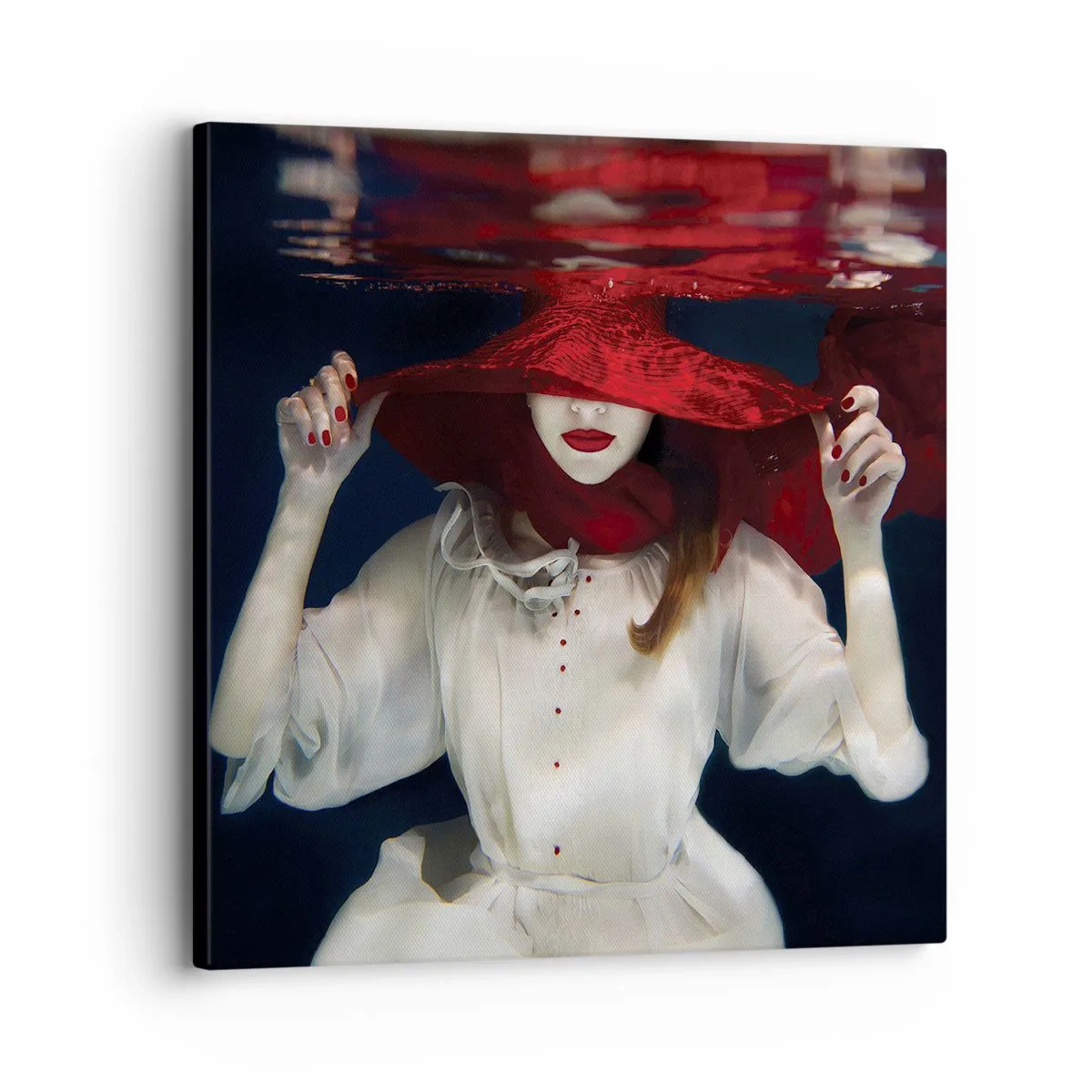 Impression sur toile - Image sur toile - Femme mystérieuse - 30x30 cm
