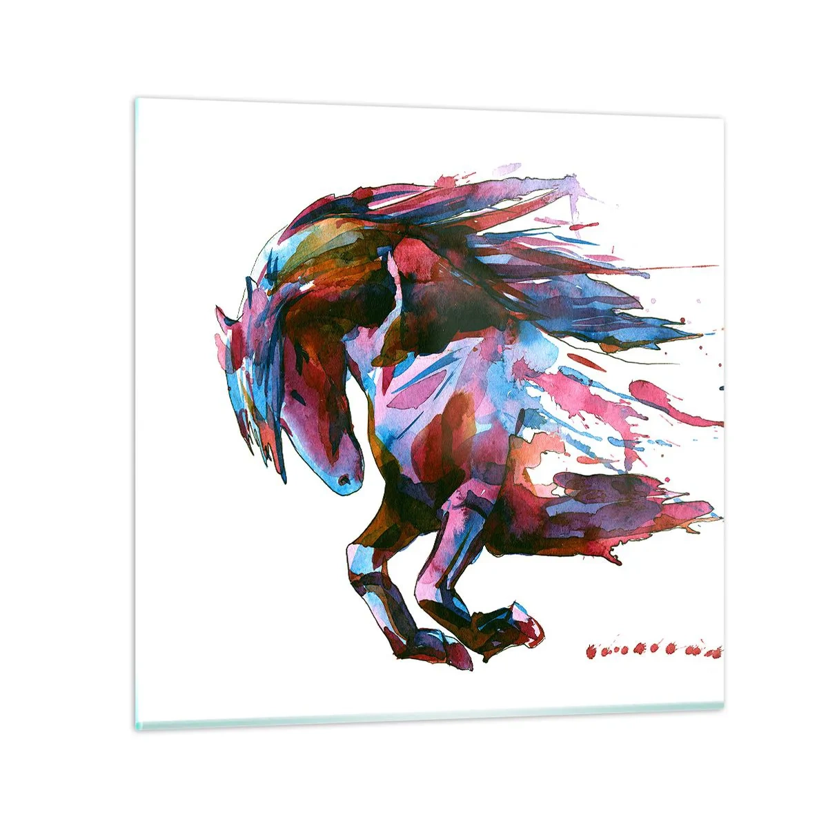 Impression sur verre - Image sur verre - Dans le ravissement - 60x60 cm