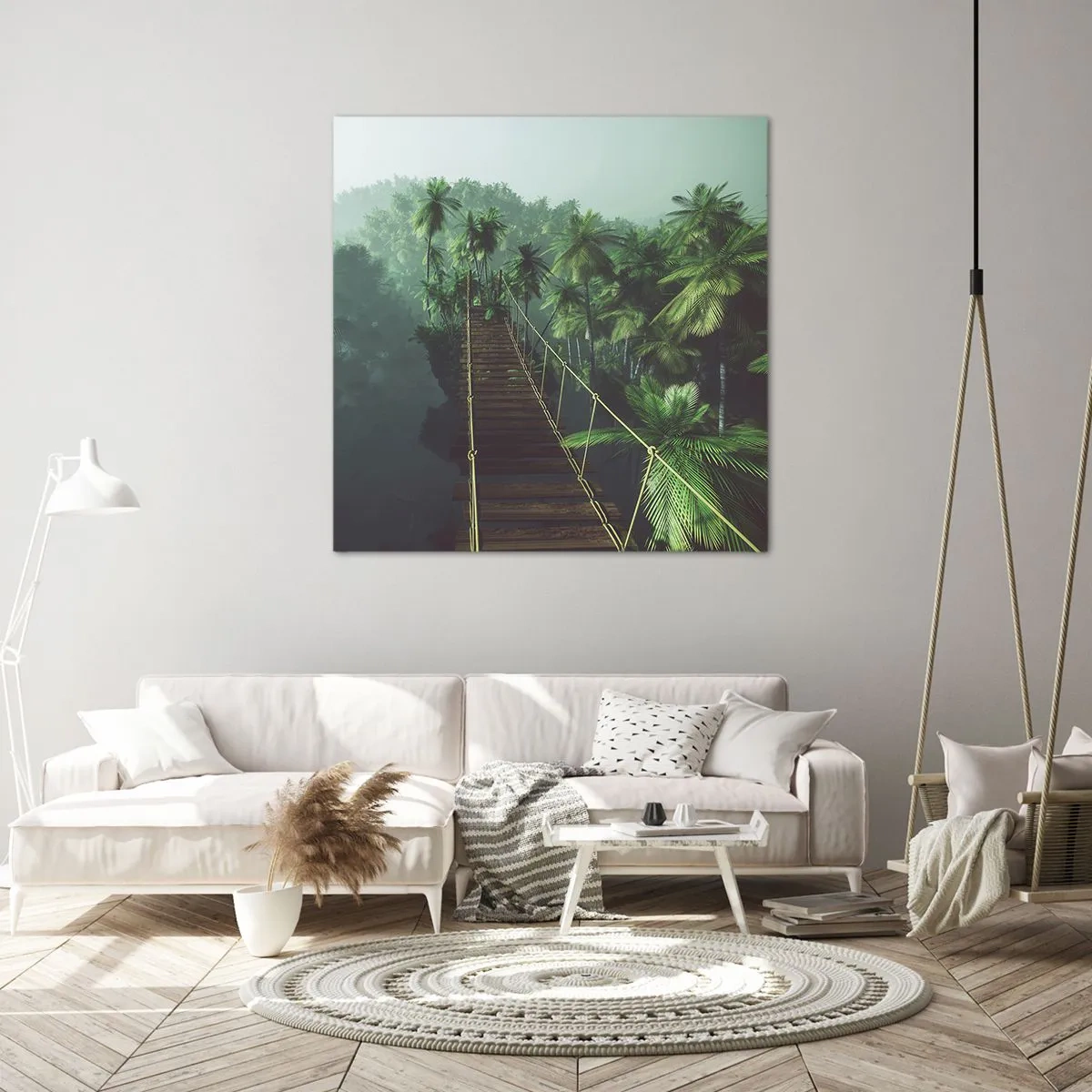 Impression sur toile - Image sur toile - Au fil de la verdure - 40x40 cm