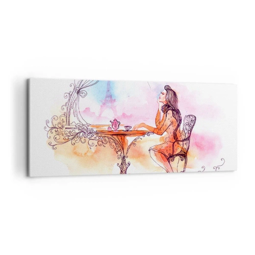 Impression sur toile - Image sur toile - Le chic parisien - 100x40 cm