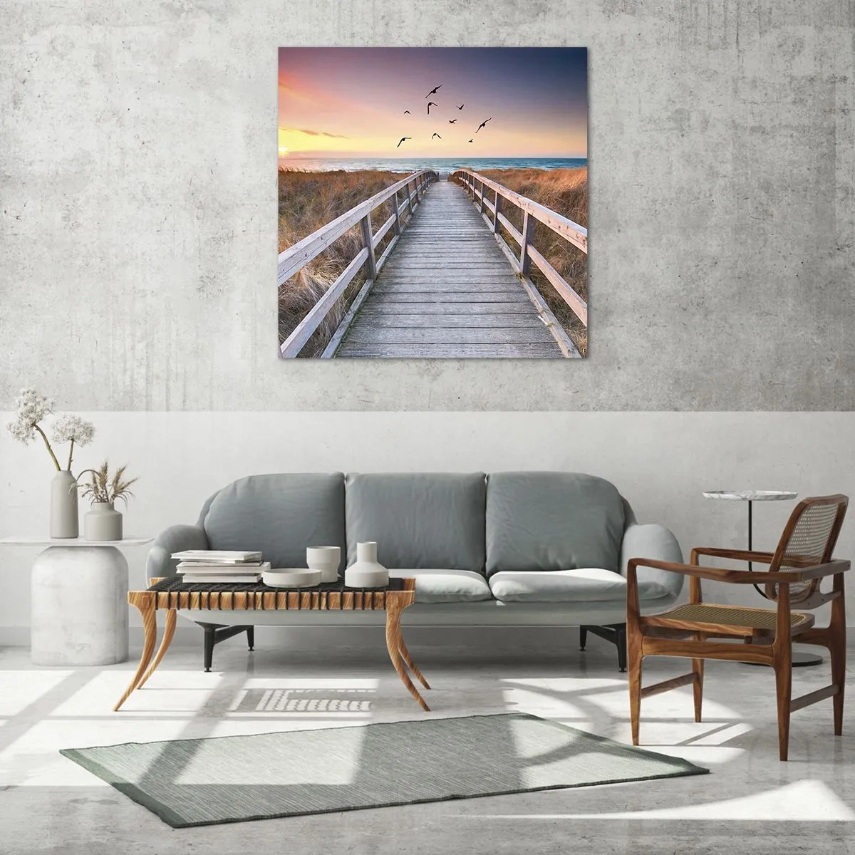 Impression sur verre - Image sur verre - Envol des espaces - 50x50 cm