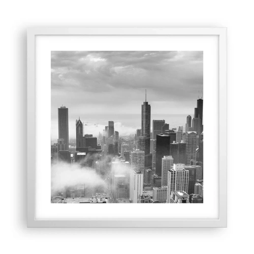 Affiche dans un cadre blanc - Poster - Paysage américain - 40x40 cm