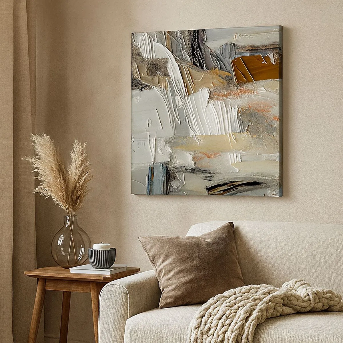 Impression sur toile - Image sur toile - Couches colorées - 30x30 cm