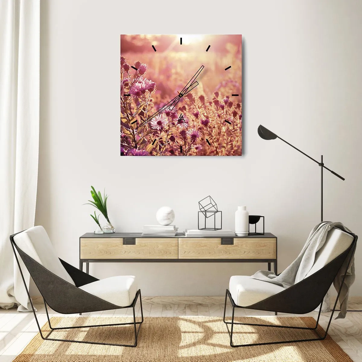 Horloge murale - Pendule murale - Avant que l'été ne parte - 30x30 cm