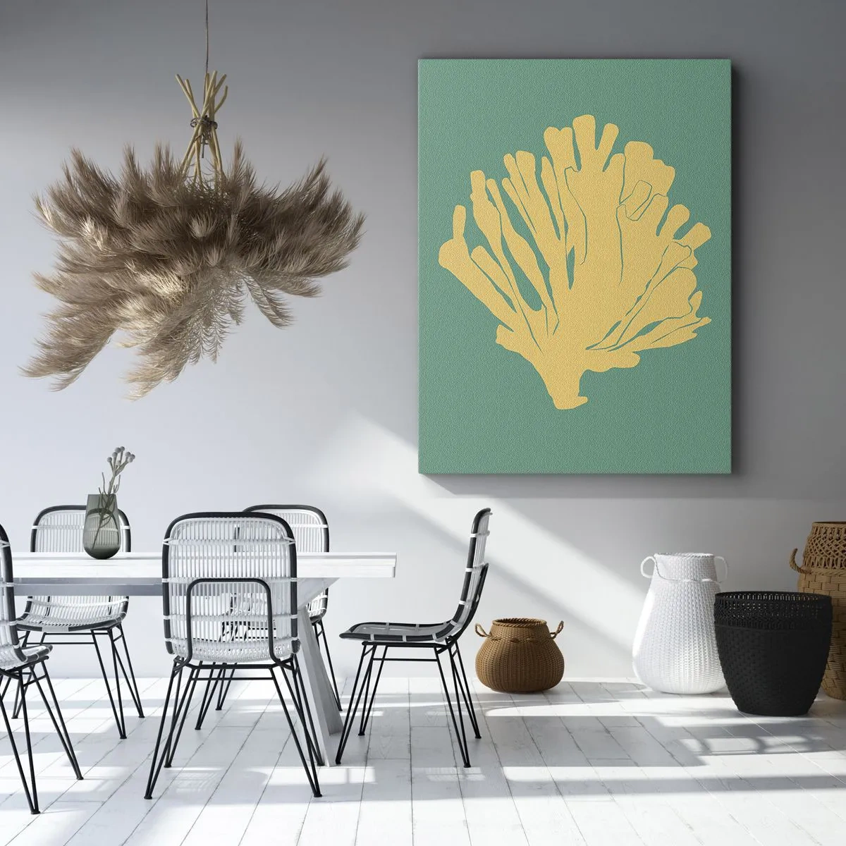 Impression sur toile - Image sur toile - Buisson forestier sous-marin - 45x80 cm