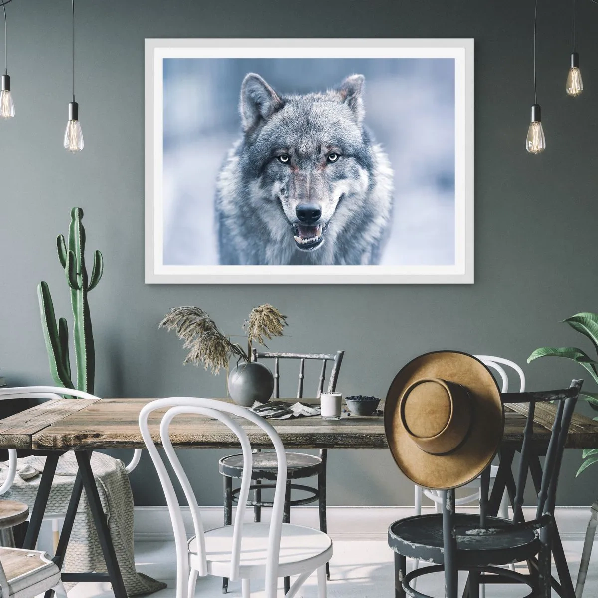 Affiche dans un cadre blanc - Poster - Relèverez-vous le défi ? - 100x70 cm