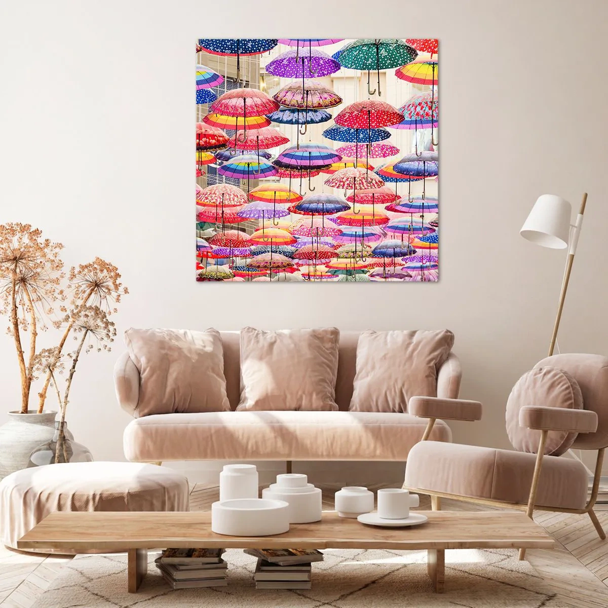 Impression sur toile - Image sur toile - Prairie de la ville - 60x60 cm