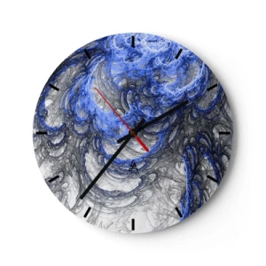 Horloge murale - Pendule murale - La naissance d'une vague - 40x40 cm