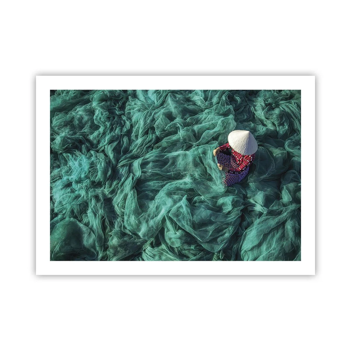 Affiche - Poster - Dans une mer de filet - 70x50 cm