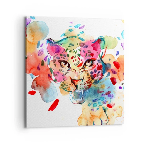 Impression sur toile - Image sur toile - La belle et la Bête - 60x60 cm