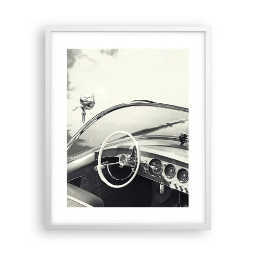 Affiche dans un cadre blanc - Poster - Temps pour riche - 40x50 cm