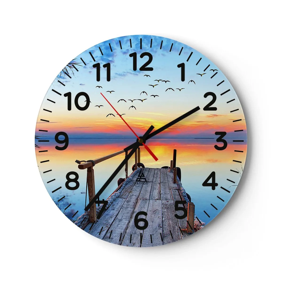 Horloge murale - Pendule murale - Il est temps de rentrer... - 40x40 cm