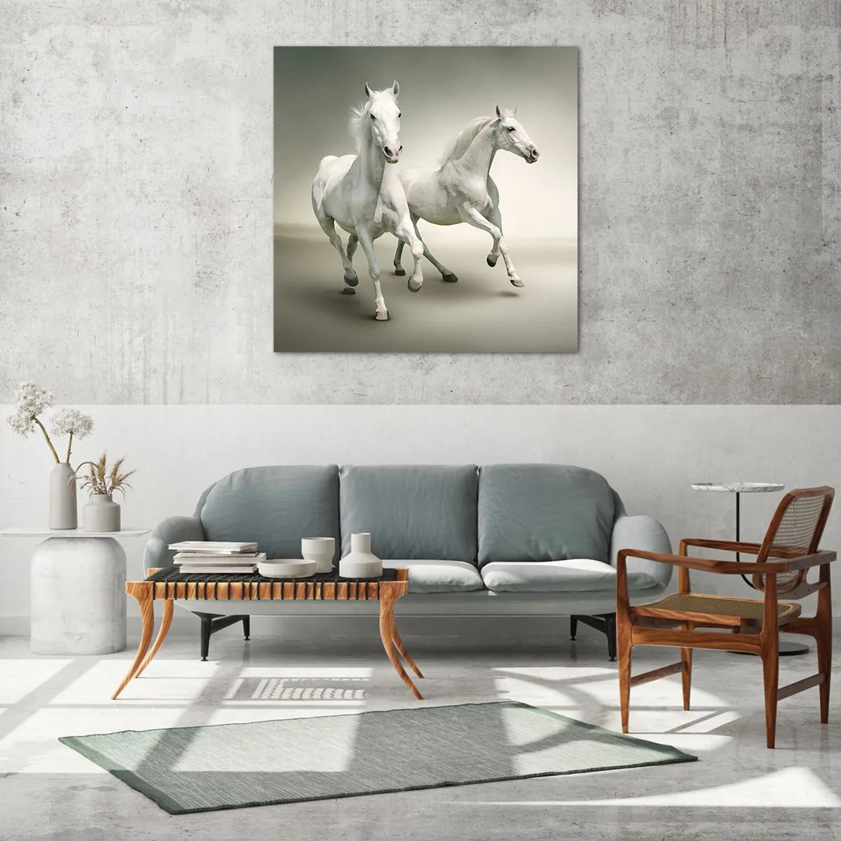 Impression sur verre - Image sur verre - White power! - 60x60 cm