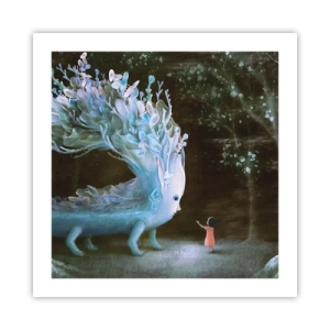 Affiche - Poster - Une rencontre fantastique - 50x50 cm