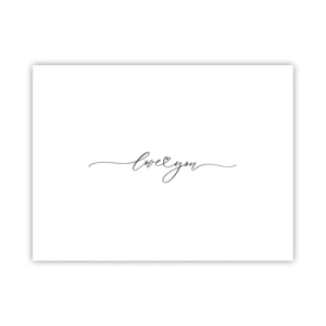 Affiche - Poster - Noir sur blanc - 40x30 cm