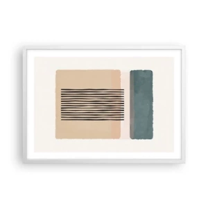 Affiche dans un cadre blanc - Poster - Tout est en ordre - 70x50 cm