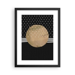 Affiche dans un cadre noir - Poster - Composition : drapeau galaxie - 30x40 cm