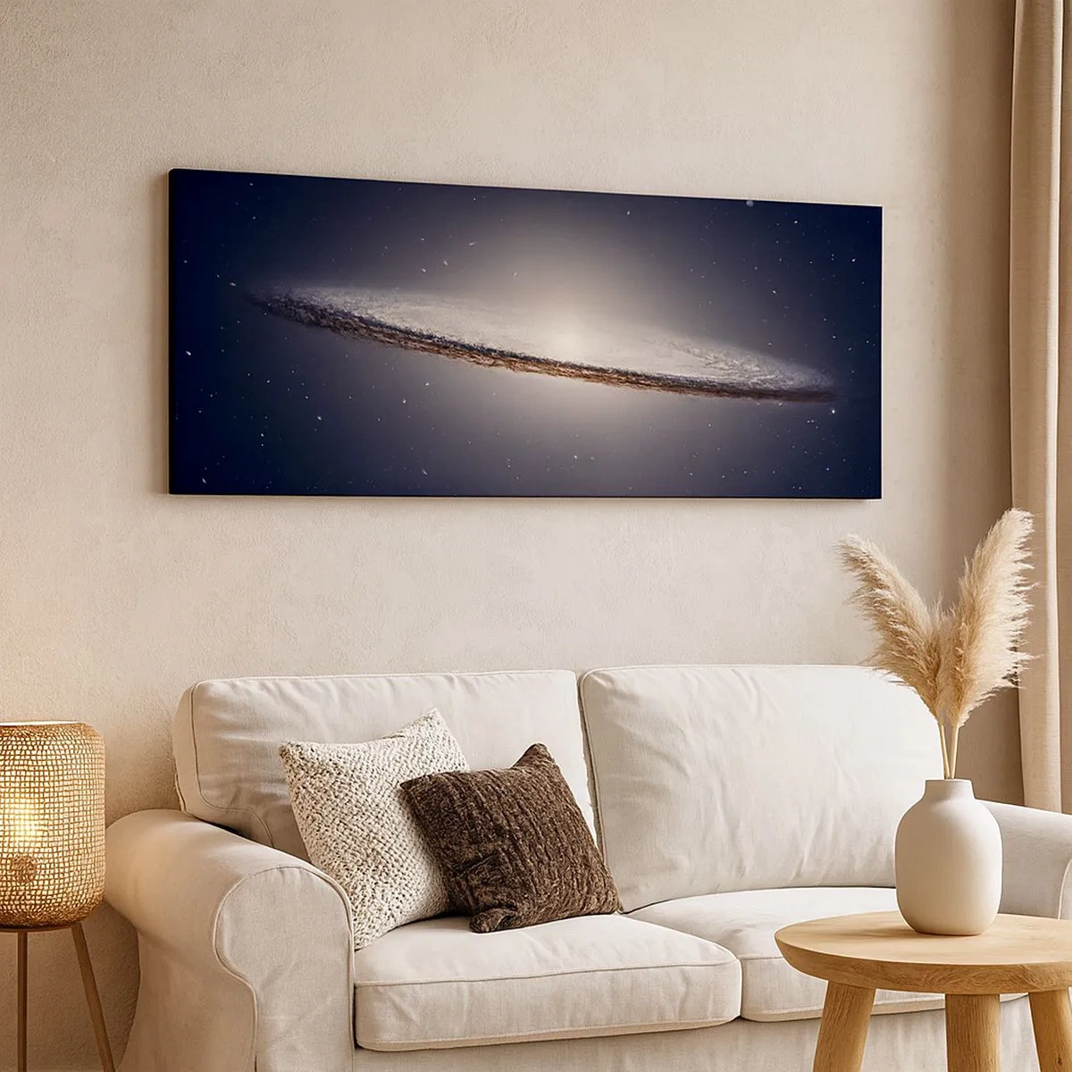Impression sur toile - Image sur toile - Il y a bien longtemps, dans une galaxie très lointaine… - 100x40 cm