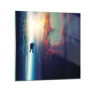 Impression sur verre - Image sur verre - Affronter l'univers - 40x40 cm