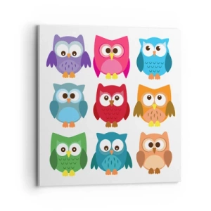 Impression sur toile - Image sur toile - C'est amusant d'être différent - 70x70 cm