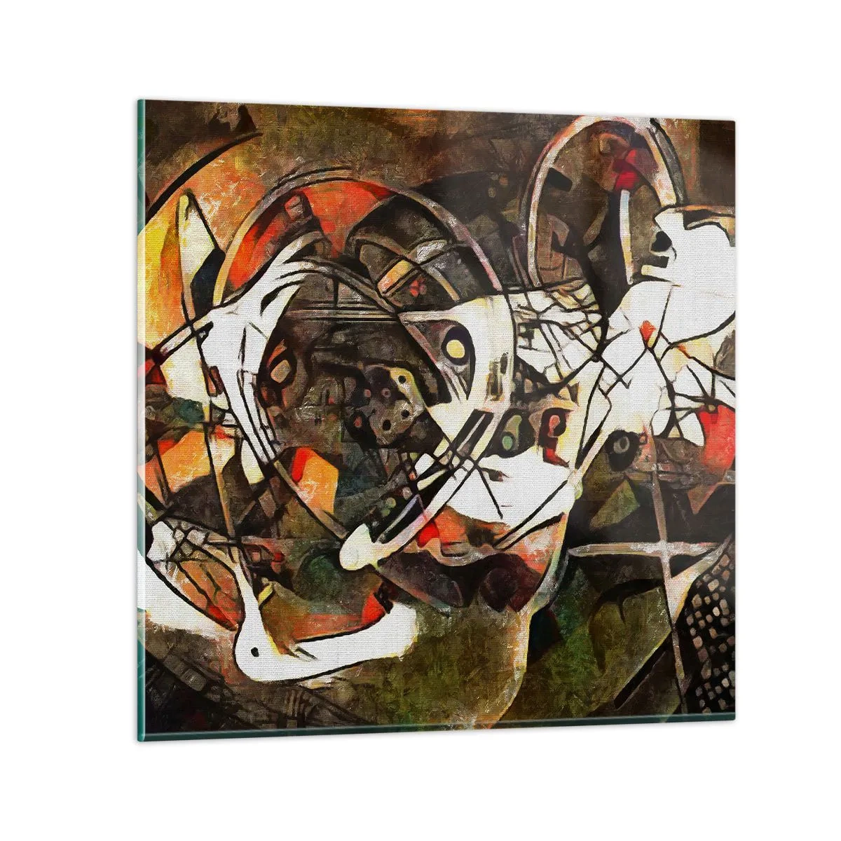 Impression sur verre - Image sur verre - Vous entendez le mouvement ? - 30x30 cm