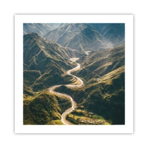 Affiche - Poster - Directement du coeur des montagnes - 50x50 cm