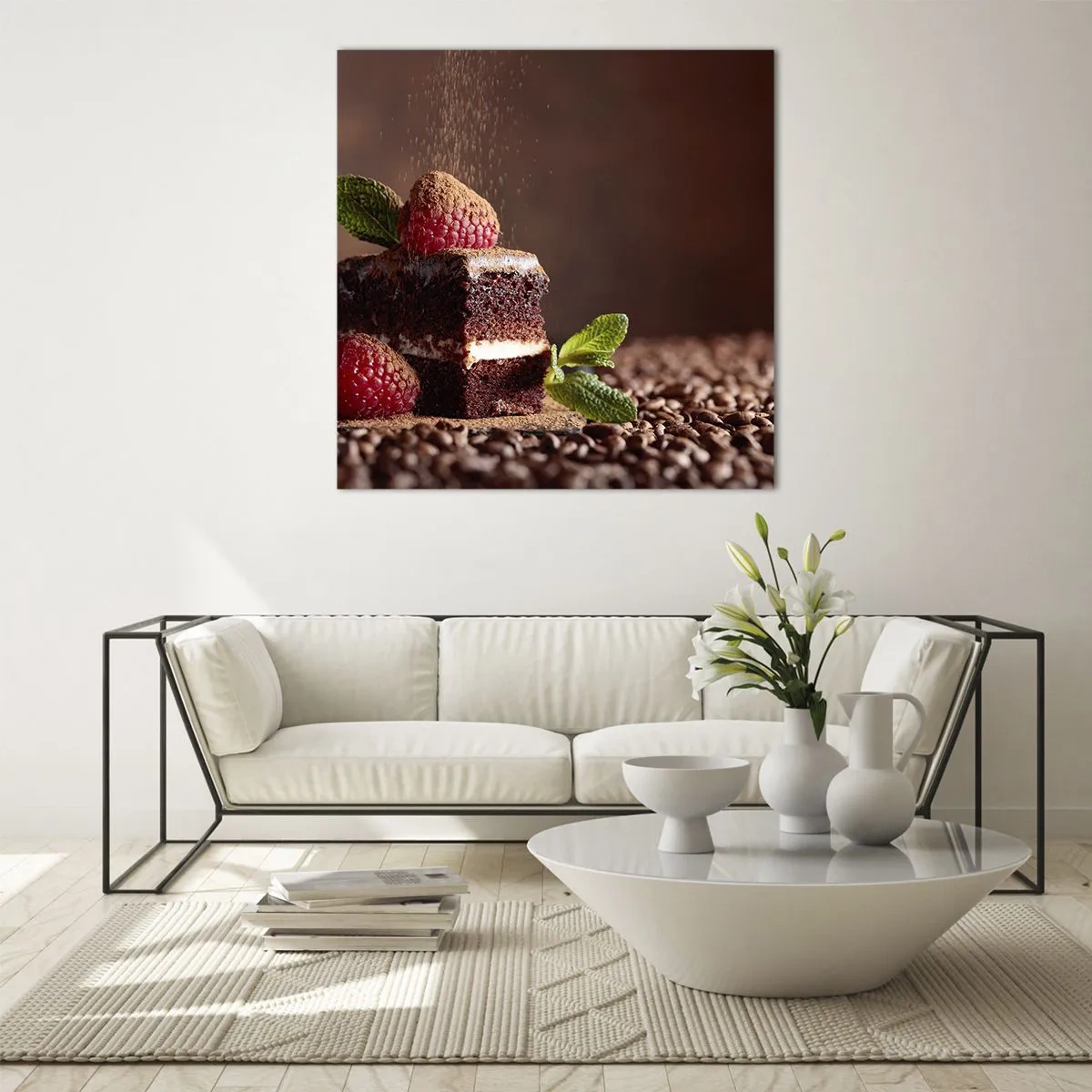 Impression sur verre - Image sur verre - La vie est douce - 40x40 cm