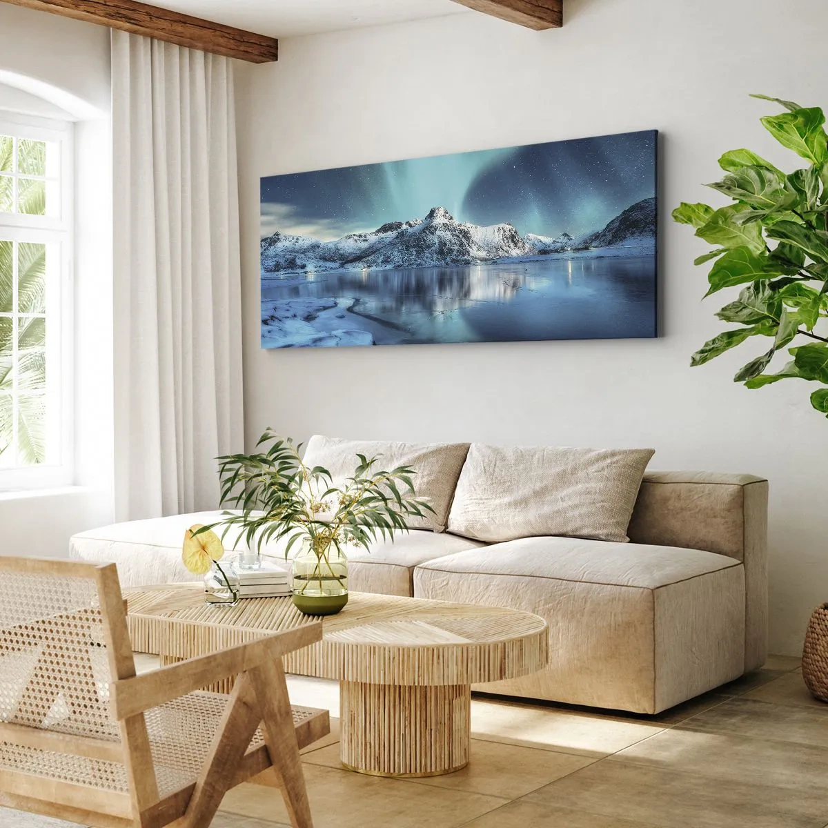 Impression sur toile - Image sur toile - Nuit de lumières - 100x40 cm