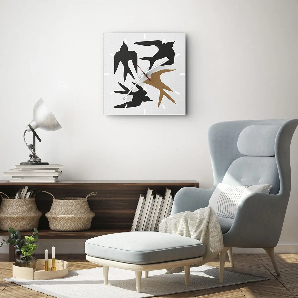 Horloge murale - Pendule murale - Avaler du plaisir - 40x40 cm