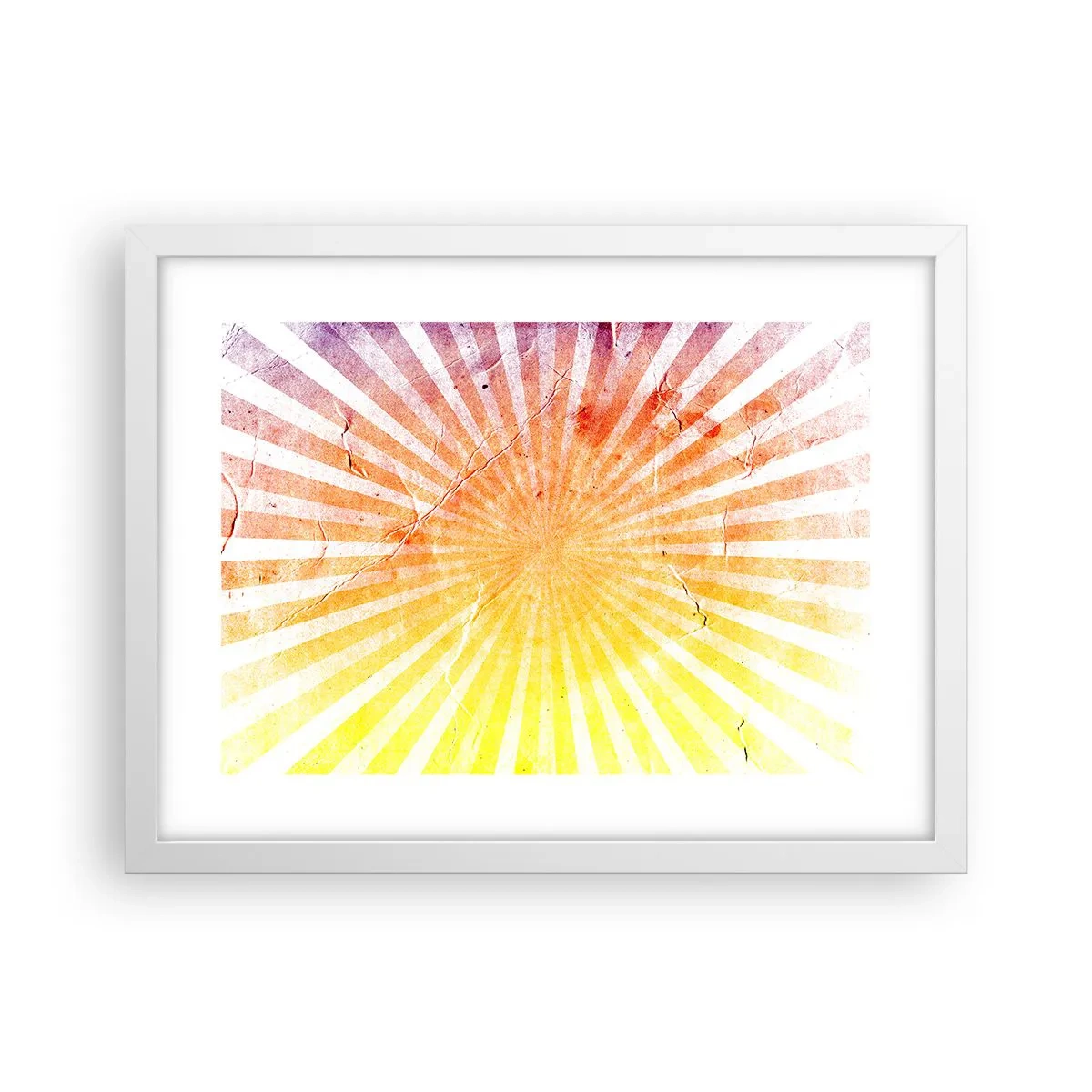Affiche dans un cadre blanc - Poster - Levant et couchant - 40x30 cm