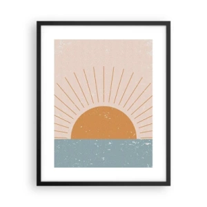 Affiche dans un cadre noir - Poster - Un miracle au quotidien - 40x50 cm