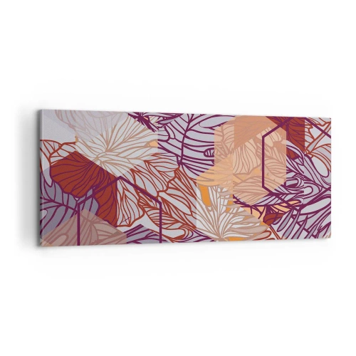 Impression sur toile - Image sur toile - Relation impossible entre la géométrie et la nature - 100x40 cm