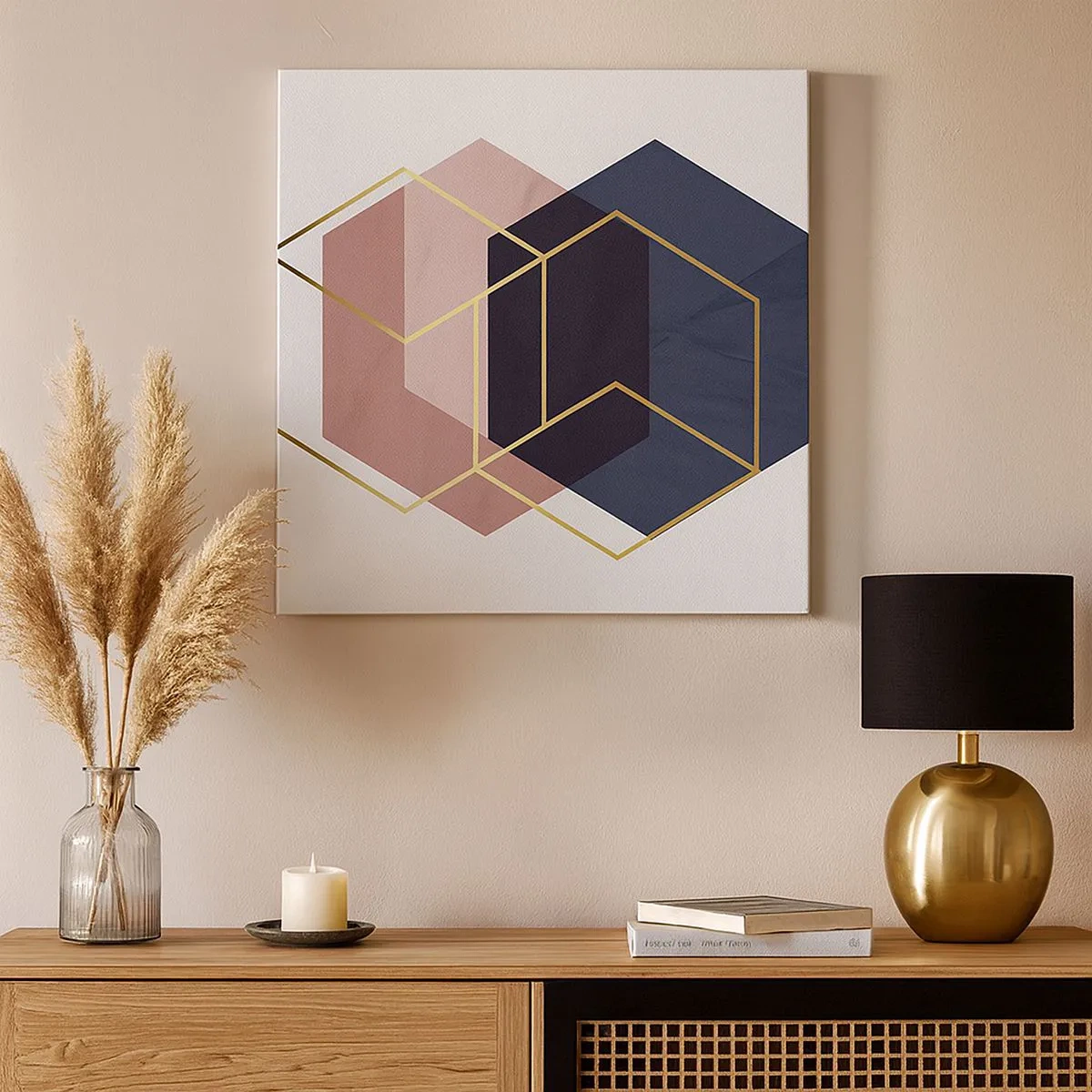 Impression sur toile - Image sur toile - Le pouvoir de la simplicité - 30x30 cm