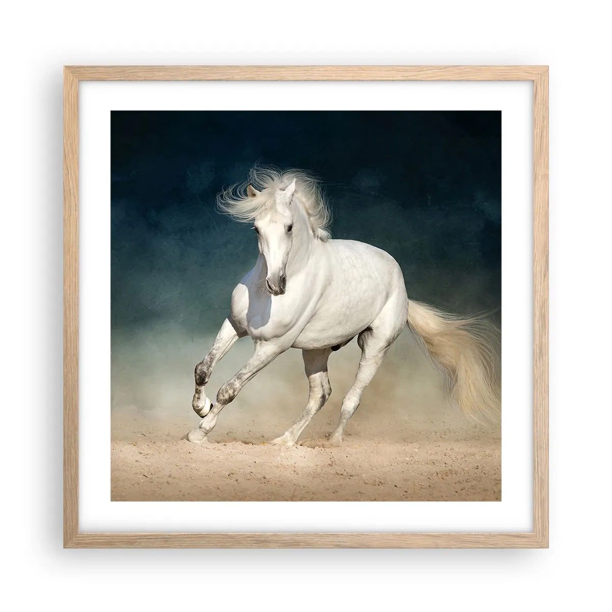 Affiche dans un chêne clair - Poster - La liberté à l'état pur - 50x50 cm