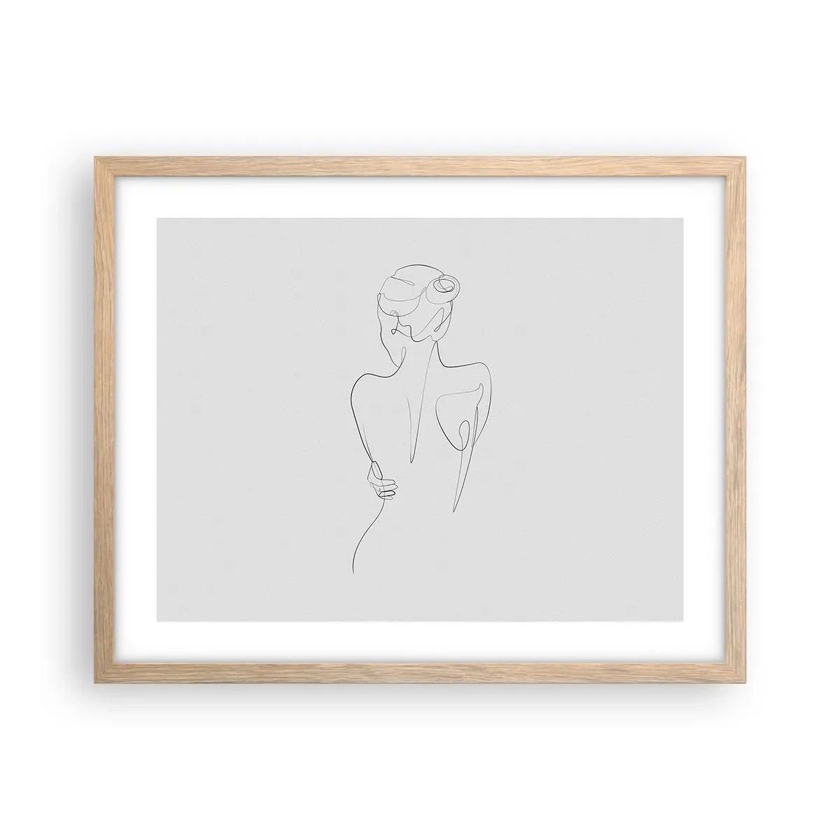 Affiche dans un chêne clair - Poster - Musique corporelle - 50x40 cm