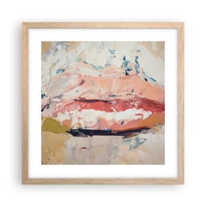 Affiche dans un chêne clair - Poster - Éveil la pensée - 40x40 cm