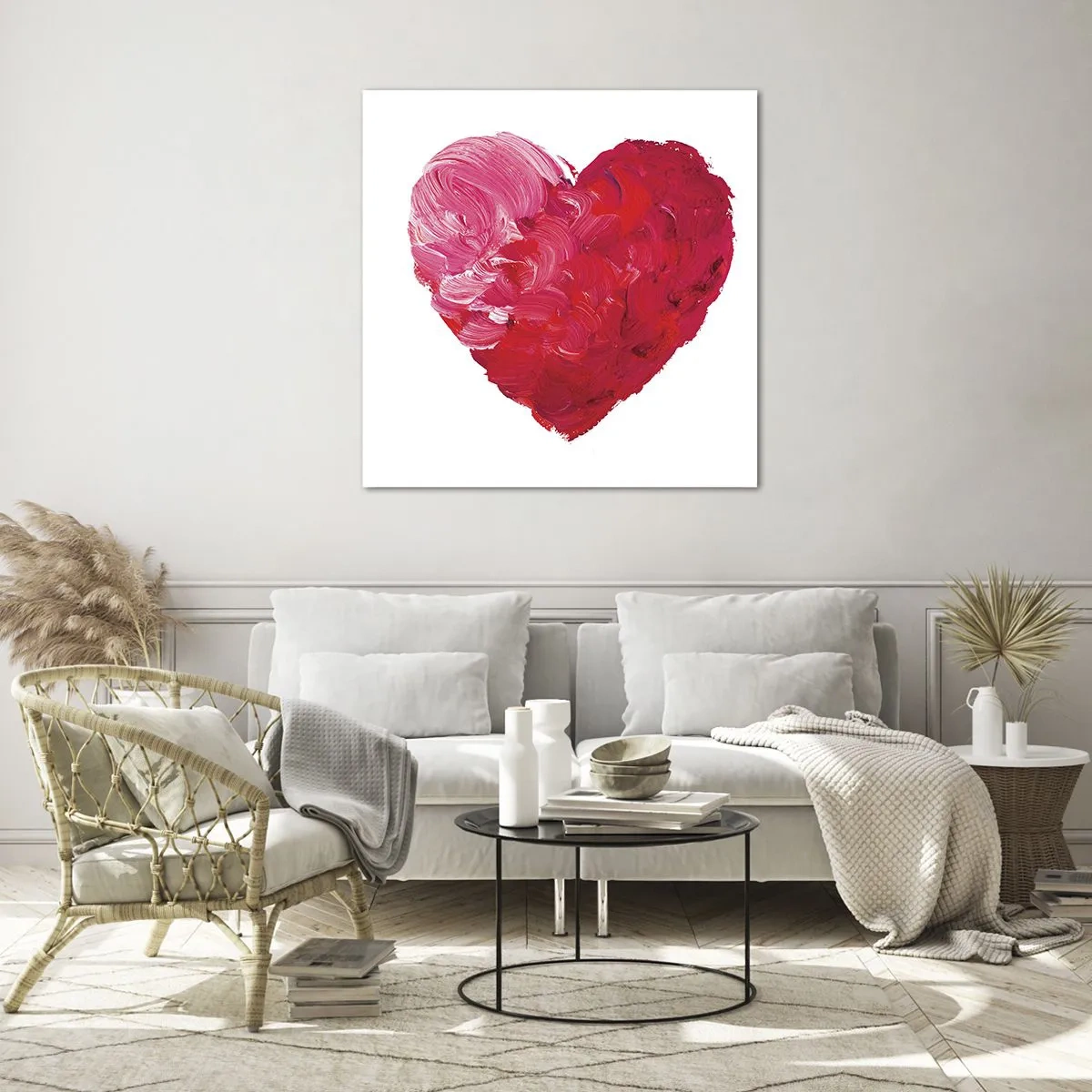 Impression sur verre - Image sur verre - All you need is love - 50x50 cm