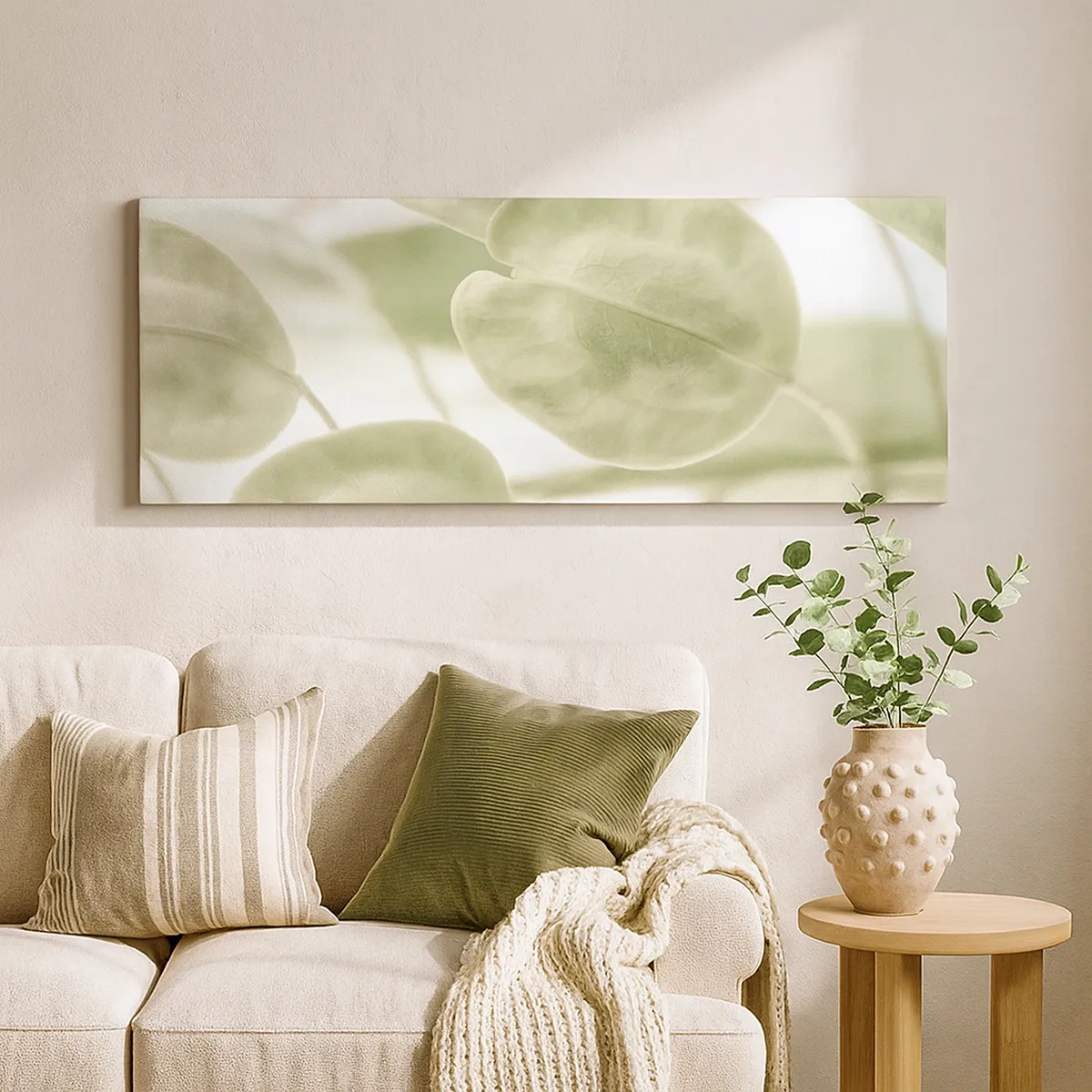 Impression sur toile - Image sur toile - Au commencement il y avait des feuilles... - 30x30 cm