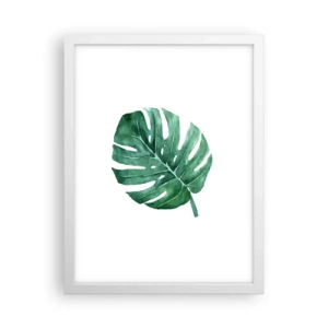 Affiche dans un cadre blanc - Poster - Concept vert - 30x40 cm