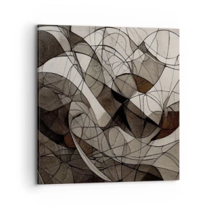 Impression sur toile - Image sur toile - Circulation des couleurs de la terre - 70x70 cm