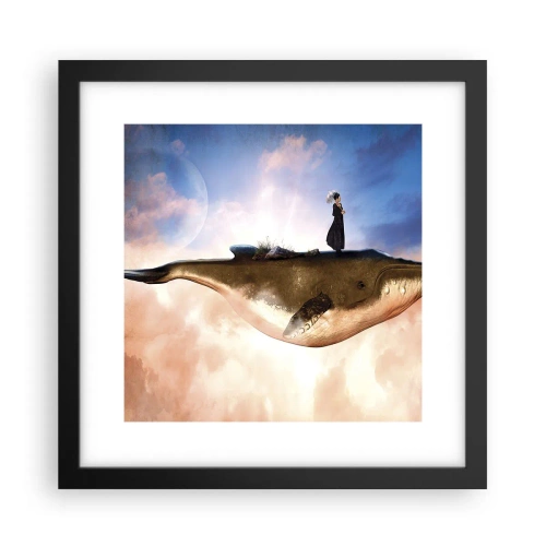 Affiche dans un cadre noir - Poster - Voyage irréel - 30x30 cm