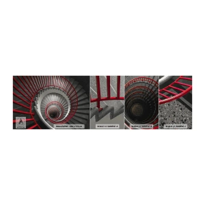 Échantillon de Papier Peint Autocollant Deluxe Sticker - Amusement architectural - Architecture, Escaliers, Industriel - 100x30 cm