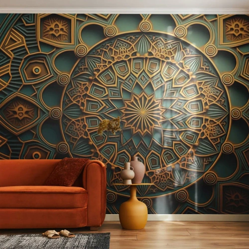 Papier peint sur mesure Premium Canvas - Dans une ambiance arabe - Mosaïque, arabe, Décorations