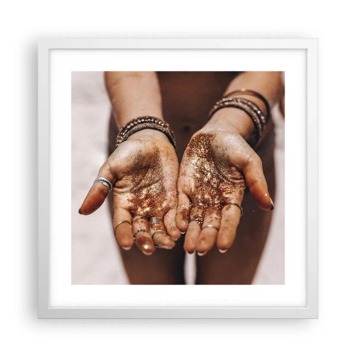 Affiche dans un cadre blanc - Poster - Un don pour vous - 40x40 cm