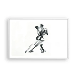 Affiche dans un cadre blanc - Poster - En un battement - 91x61 cm