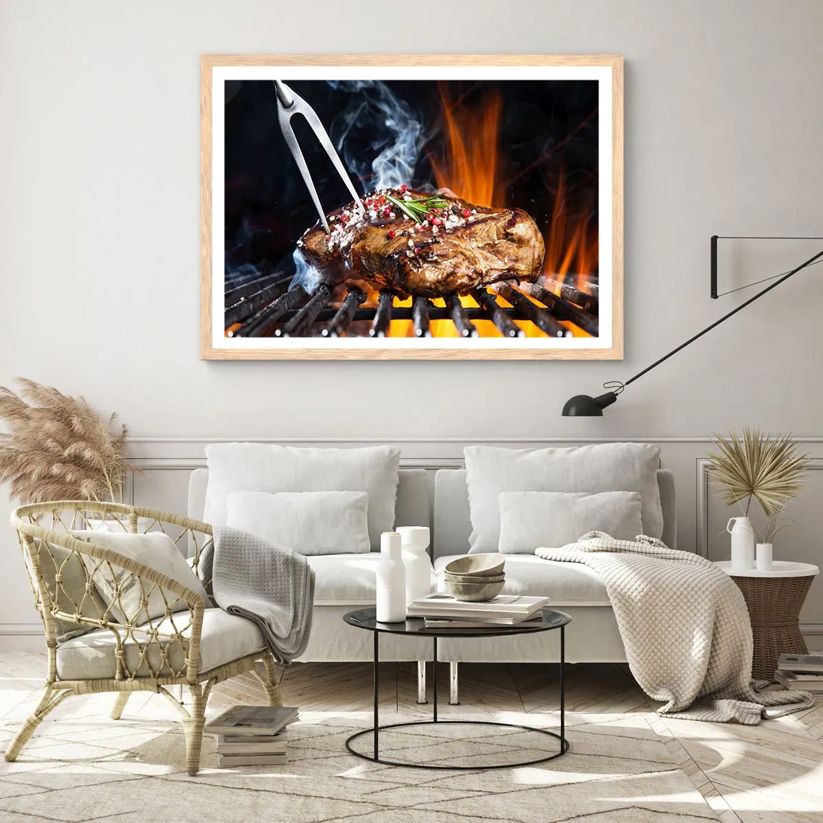 Affiche dans un chêne clair - Poster - Juteux et parfumé - 91x61 cm